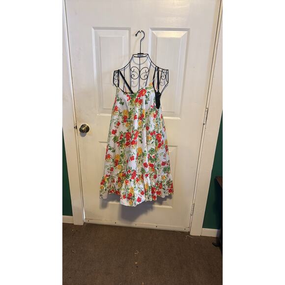 Caroline Constas Laurel ruffled floral print cotton blend poplin mini dress - Picture 8 of 11